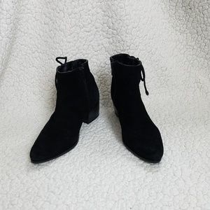 Topshop Booties Black Women's 36 Lace Up